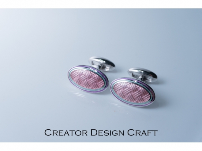 enamel cufflink